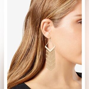 I.N.C. International Concepts Gold-Tone Chain Fringe Chandelier Earrings,